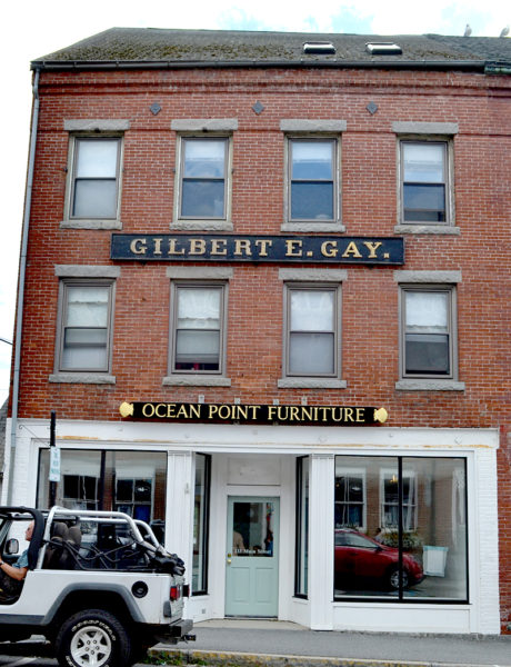 The first floor of the historic Gilbert E. Gay building in downtown Damariscotta will soon house Buzz Maine, a collaborative workspace with a coffee bar and a cocktail bar. The space was formerly home to Ocean Point Furniture. (Maia Zewert photo)