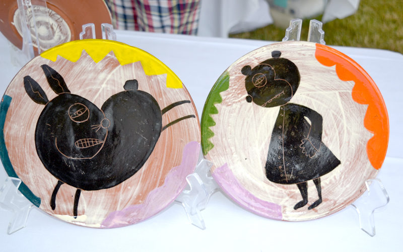 A sneak preview of the playful ceramic plates made by 2017 Salad Days artist Kurt Anderson for next year's event. (Christine LaPado-Breglia photo)