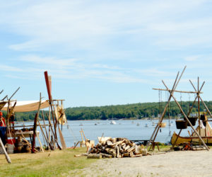 An annual 17th-century encampment took over the Colonial Pemaquid State Historic Site on Saturday and Sunday, July 30 and 31. (Haley Bascom photo)