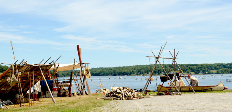 An annual 17th-century encampment took over the Colonial Pemaquid State Historic Site on Saturday and Sunday, July 30 and 31. (Haley Bascom photo)