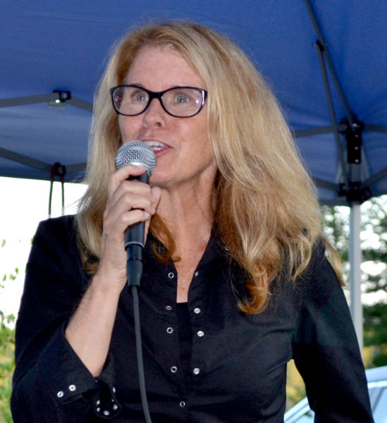 Maine Department of Health and Human Services Commissioner Mary Mayhew speaks during a Lincoln County Republican Committee fundraiser in Newcastle on Saturday, Aug. 20. (Maia Zewert photo)