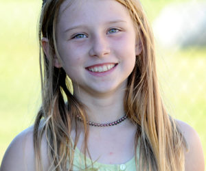 Nine-year-old Scarlett Flint has won the Rockland Lobster Festival lobster crate races for three straight years. It is estimated she has run over 6.2 miles on lobster crates in the three years of competition. (Paula Roberts photo)