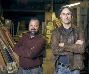 Frank Fritz (left) and Mike Wolfe, of the popular History channel show "American Pickers," which is coming to Maine in October.