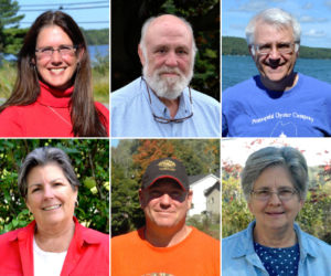 The Lincoln County News will host its second and final candidates forum of 2016 at Skidompha Library in Damariscotta at 6 p.m., Thursday, Oct. 13. The forum will feature the candidates for Senate District 13 and House Districts 88, 90, and 91. Top from left: Rep. Deb Sanderson, Jim Torbert, and Rep. Mick Devin. Bottom from left: Robin Mayer, Abden Simmons, and Dr. Emily Trask-Eaton. Not pictured: Sen. Chris Johnson and Dana Dow. (LCN file photos)