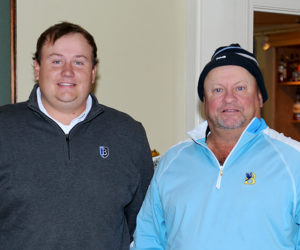 Father and son Leon (right) and Malcolm Oliver are pro and assistant pro at Bath Golf Course. (Paula Roberts photo)