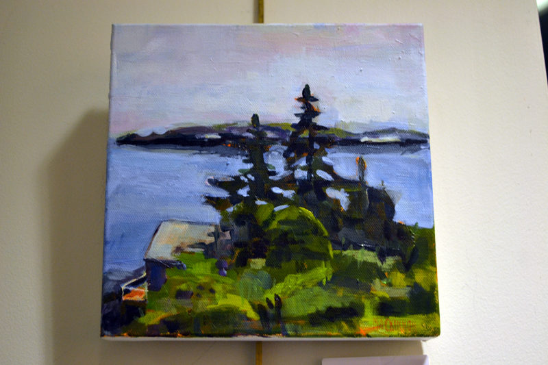 "Island View," an acrylic painting by Nancy O'Brien MacKinnon. (Christine LaPado-Breglia photo)