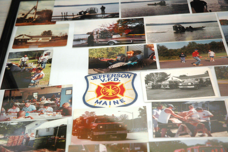 Photos on display at the 75th anniversary open house of Jefferson Fire and Rescue depict the history of the department. (Alexander Violo photo)