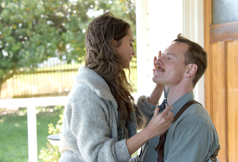 Alicia Vikander and Michael Fassbender in "The Light Between Oceans."