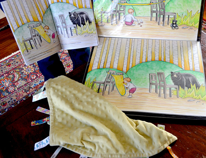 A yellow blanket belonging to Kate Kastelein's son was part of the inspiration for Kastelein's book "Blankie's Diary." Crystal McLain illustrated the book. (Maia Zewert photo)