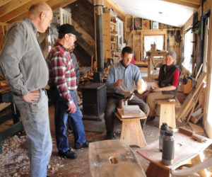 Join the DRA this winter for a program like the woodworking workshop series taught by Kenneth Kortemeier of the Maine Coast Craft School, shown here working with students.