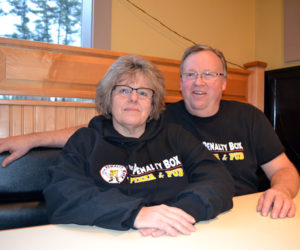 Lisa and Kent Boucher are the new owners of The Penalty Box Pizza & Pub in Damariscotta. (J.W. Oliver photo)