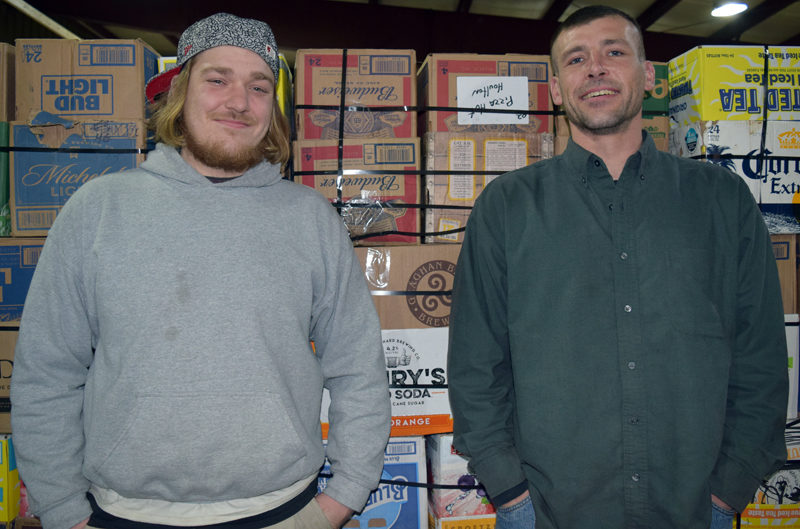 Dylan Herald (left) and Joshua Bonenfant are the new owners of Bonus Redemption, with locations in Damariscotta, Newcastle, and Waldoboro. (J.W. Oliver photo)