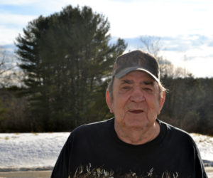 Former Maine guide Gerry Landry at the Country Manor Nursing Home in Coopers Mills on Dec. 27. (Abigail Adams photo)