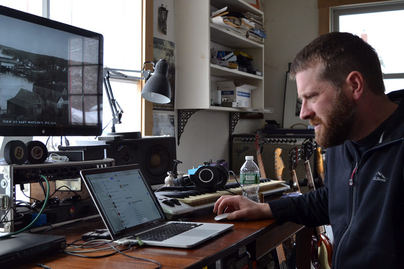 Sumner McKane at work in his studio. (Christine LaPado-Breglia photo)