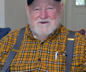 Eugene Walsh, of Newcastle, celebrated his 100th birthday Thursday, Feb. 23. (Maia Zewert photo)