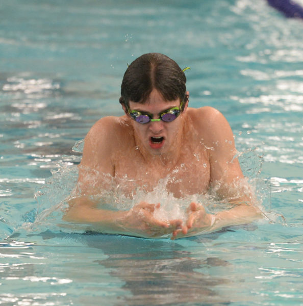 Noah Jordan placed second in the 100 breaststroke and third in the 200 IM at the KVAC Class B championships. (Paula Roberts photo)