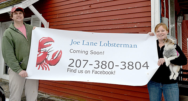 Joe Lane and Izzy Nelson plan to reopen Lane's lobster eatery in a new, permanent location at 115 Elm St. in Damariscotta, the former home of the Skidompha Secondhand Book Shop. (Maia Zewert photo)