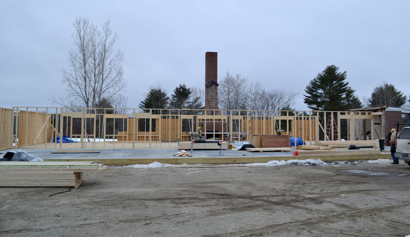 Five months after a fire destroyed the Freedom Center in Dresden, the rebuilding effort is underway. The center's mission to provide transitional housing for men will remain when the center reopens. (Abigail Adams photo)