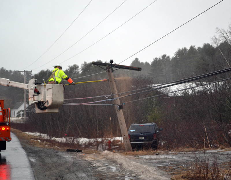 Jeep Snaps Utility Pole in Crash The Lincoln County News