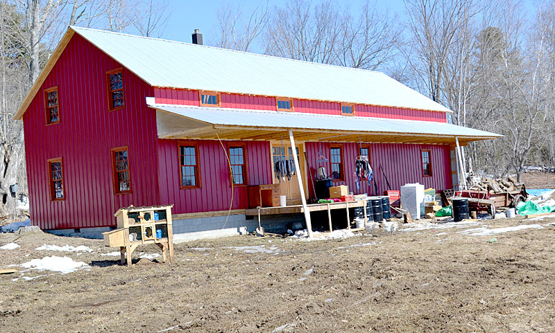 The Yoders moved into the barn they built on their Route 218 property in mid-March. The barn will serve as a temporary home until they are able to build a house on the property. (Abigail Adams photo)