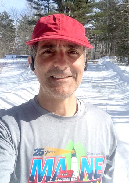 Alain Ollier, of Newcastle, is running the Boston Marathon to raise funds for Healthy Lincoln County's summer meals program.