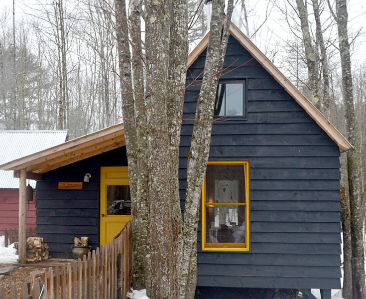 Little House School on Abbie Lane in Damariscotta. Founder Kimberly Sampson's partner, Adam Maltese, built the school. (Maia Zewert photo)