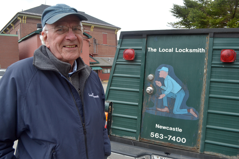 Dick Cleveland, of Newcastle, is looking for someone to take over The Local Locksmith, the mobile locksmith business he started 16 years ago. (Maia Zewert photo)