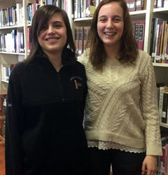 Maya Bailey (left) and Helen Newell, both of Newcastle, are members of St. Cecilia Chamber Choir.