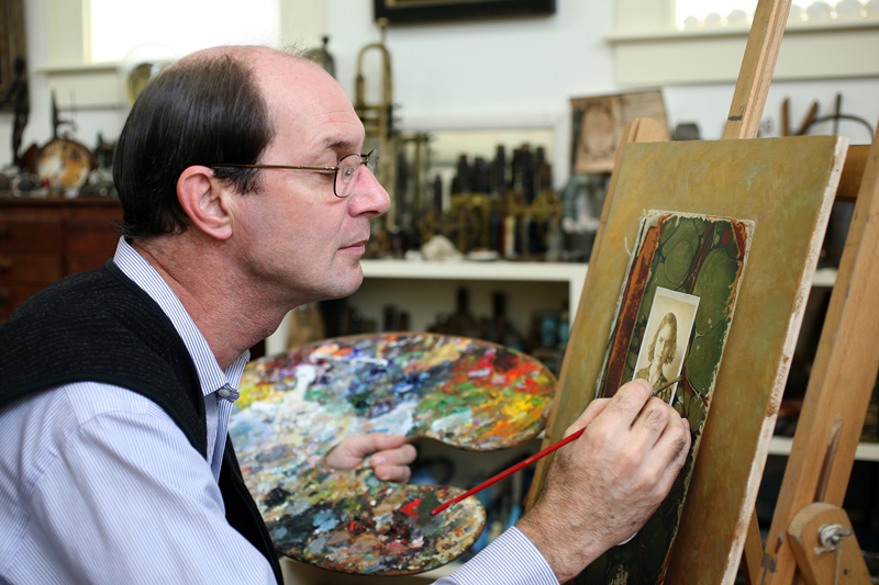 Artist John Whalley at Next Chats Talk The Lincoln County News