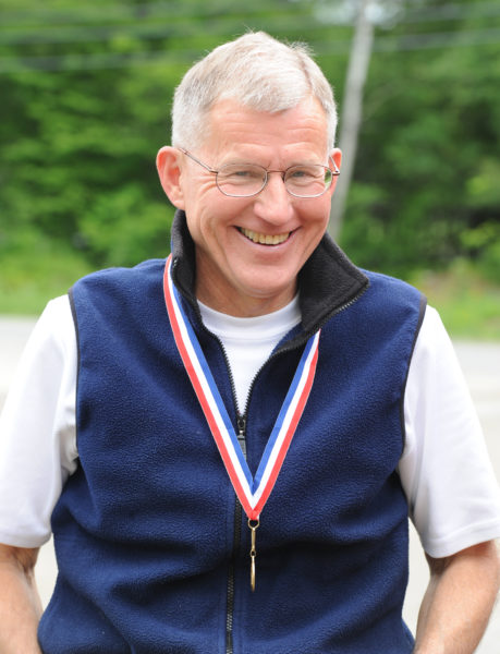 Retired Dr. Stephen Reed, of Wiscasset, completed his 28th straight Boston Marathon on Monday, with his new 'bionic' hip.