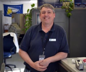 Edgecomb Postmaster Bruce Hartford. (Abigail Adams photo)