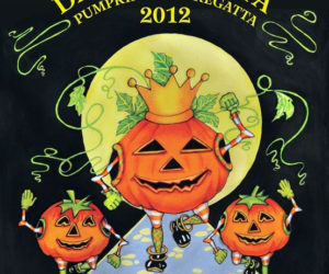 The 2012 Damariscotta Pumpkinfest & Regatta T-shirt design.