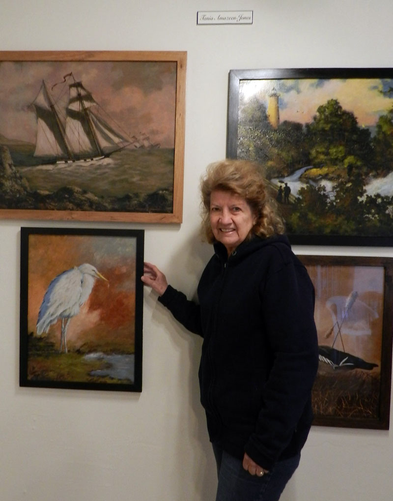 AmazeenJones Work at Saltwater Artists Gallery The Lincoln County News