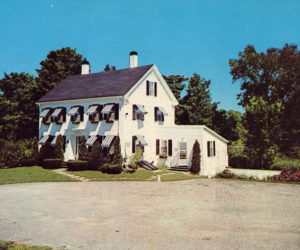The Cheechako Restaurant on Lewis Point, started by Frank Grunnell and then bought by Mr. Lawson and Alma Aldrich and his son Tom Aldrich for a number. They added on an addition. (Postcard image courtesy Marjorie and Calvin Dodge)