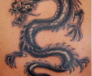 Early 19th-century dragon tattoos like this one symbolized a completed voyage to the China Sea.