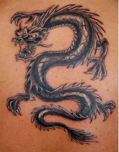 Early 19th-century dragon tattoos like this one symbolized a completed voyage to the China Sea.