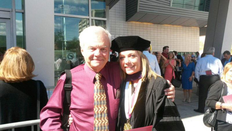 Dad and the graduate. (Photo courtesy Larry Sidelinger)