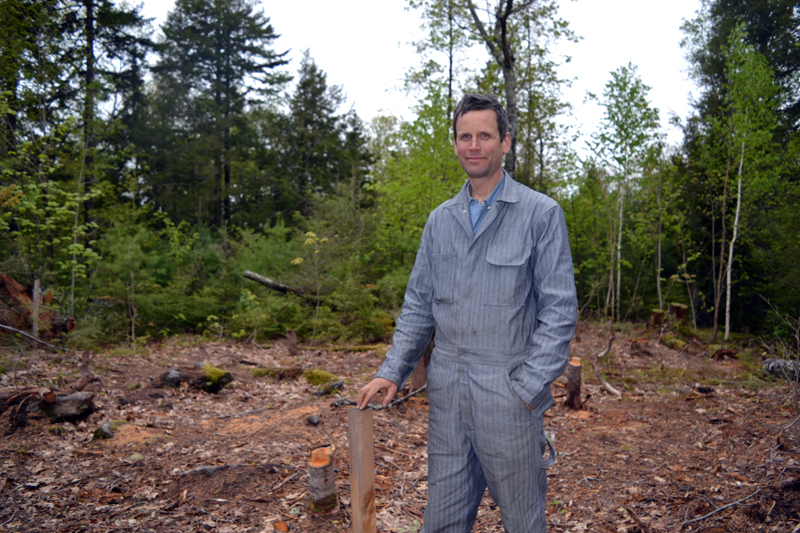 Kenneth Kortemeier stands on the site of the future Maine Coast Craft School. (Remy Segovia photo)