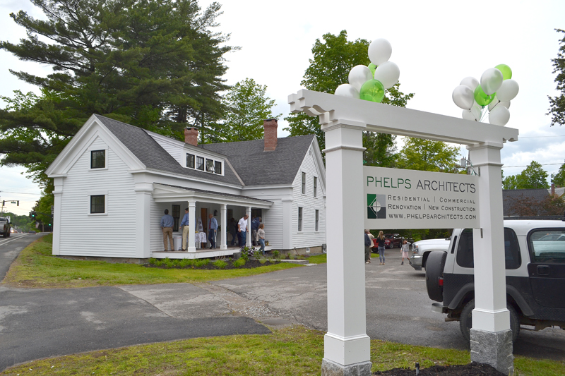 The new offices of Phelps Architects Inc. at 278 Main St. in Damariscotta. (Maia Zewert photo)