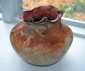 "Yoni Pot #4," created by Catherine Gibson, of Orr's Island. (Christine LaPado-Breglia photo)
