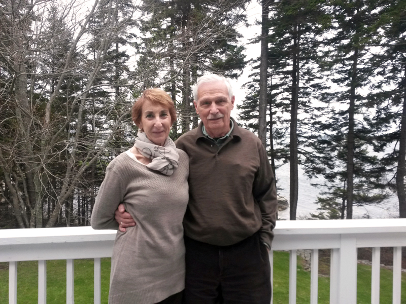 Penny Axelrod and Jerry Haller, donors of the six-acre parcel that abuts the Martin Point Wildlife Reserve.