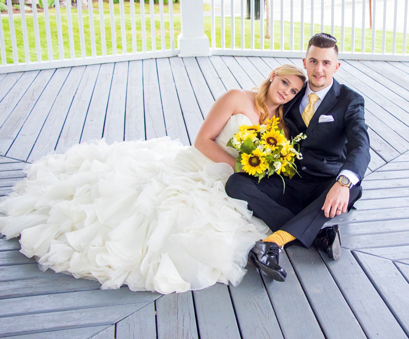 Heidi Pinkham and Vincent Souza exchanged wedding vows on June 3.