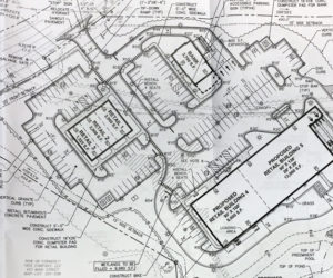 The sketch plan for Damariscotta Main Street LLC's commercial project at 435 Main St. in Damariscotta.