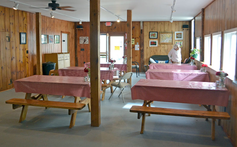 Rick Nelson, father of Joe Lane Lobsterman co-owner Izzy Nelson, was responsible for transforming the former home of the Skidompha Secondhand Book Shop into the restaurant's new home. (Maia Zewert photo)