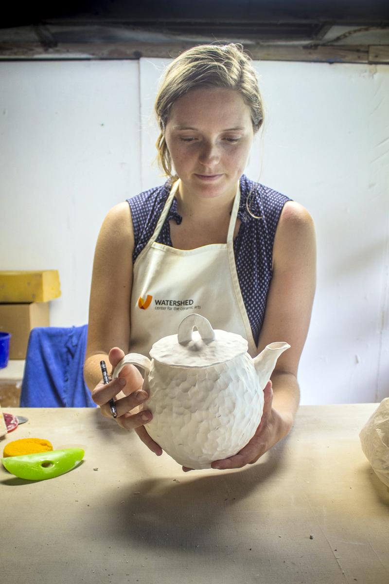 Ceramic artist Juliette Walker will talk about her creative process during the SHED Talks at Dusk event on Thursday, July 27 at 8:30 p.m. on Wiscassets Creamery Pier.