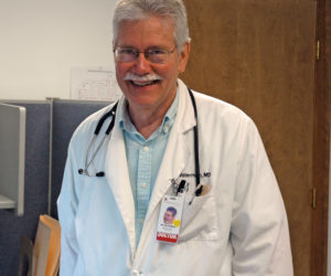 Dr. Jack L. Waterman will retire July 28 after 37 years of practicing family medicine in Waldoboro. (Alexander Violo photo)