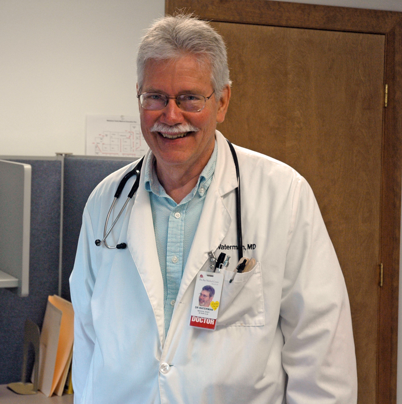 Dr. Jack L. Waterman will retire July 28 after 37 years of practicing family medicine in Waldoboro. (Alexander Violo photo)