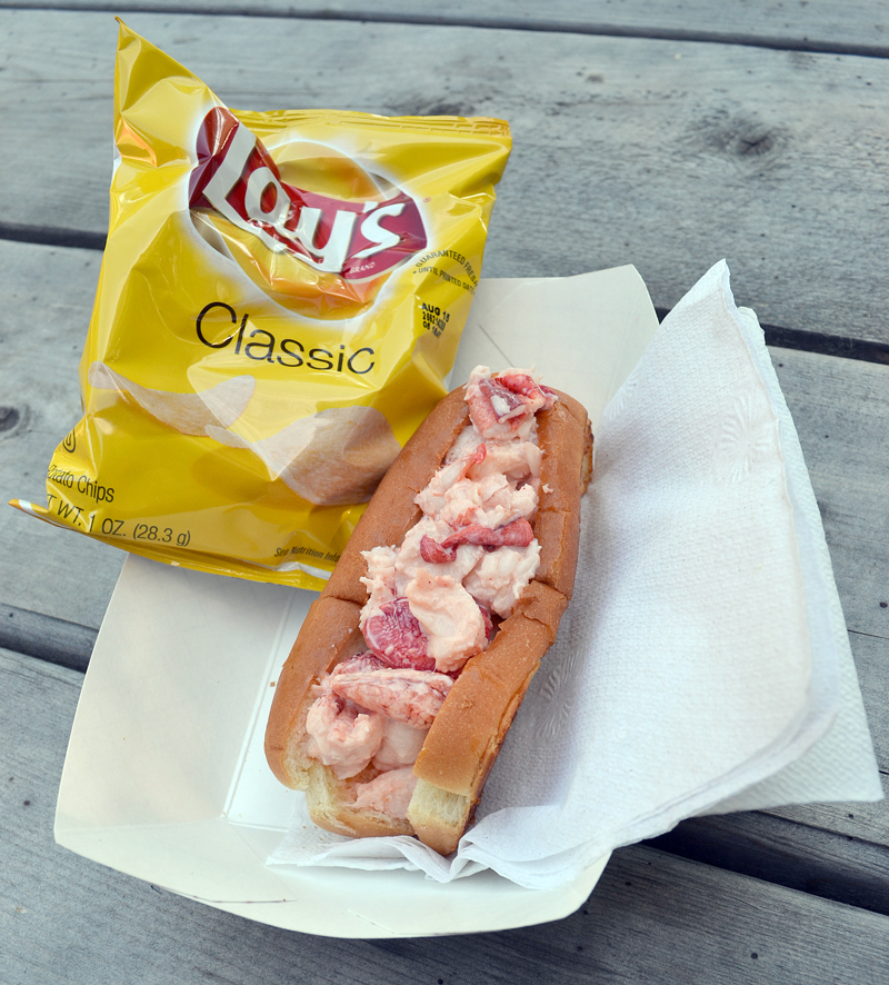 A lobster roll from the Wotton's Lobster Wharf LLC mobile kitchen. (Maia Zewert photo)
