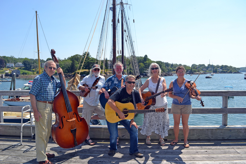 The Rusty Hinges performed at Gamage Shipyard during an event to celebrate the return of the Harvey Gamage on Tuesday, Aug. 1. (Remy Segovia photo)