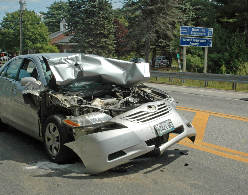 No injuries were reported after a rear-end collision in Waldoboro during the afternoon of Thursday, Aug. 17. (Alexander Violo photo)